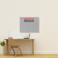 Architect Funny Architect Student Gift Retro Landscape Canvas Print | Artistshot