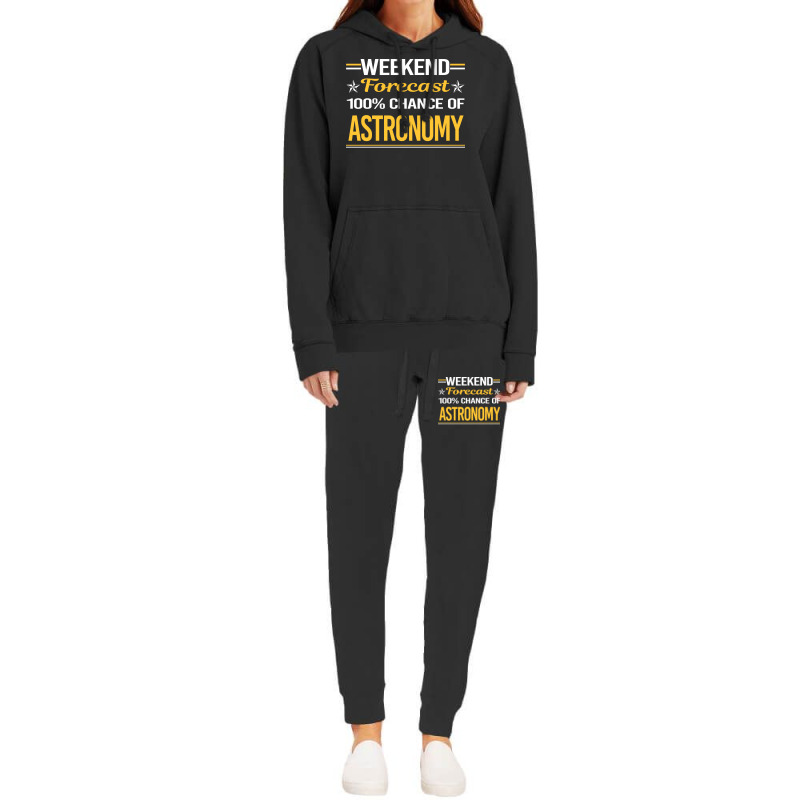 Weekend Forecast 100 Astronomy Trending Hoodie & Jogger Set | Artistshot