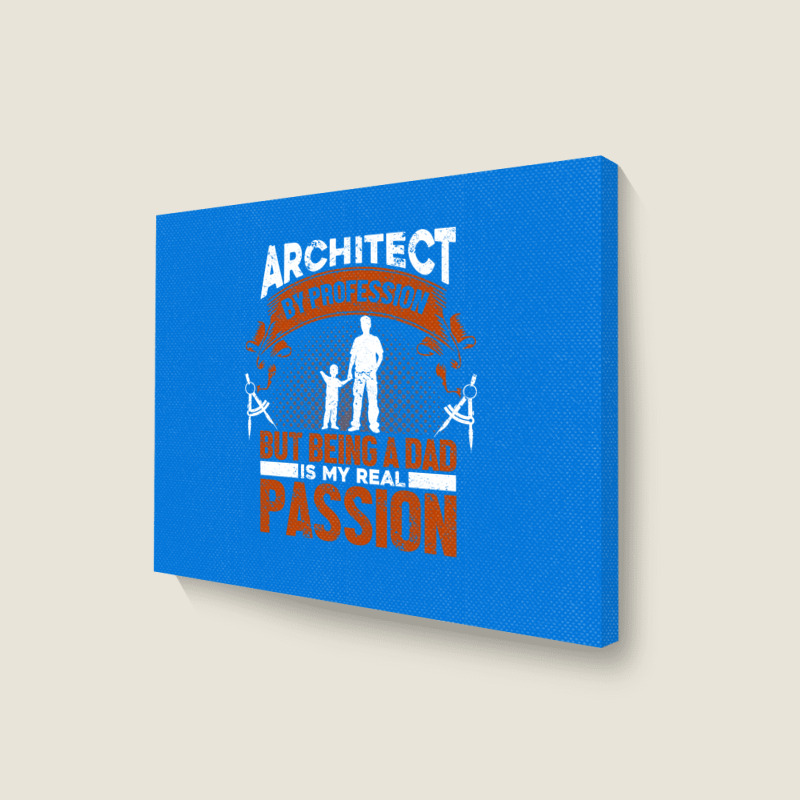 Architect Profession Architectural Design Blue Landscape Canvas Print | Artistshot