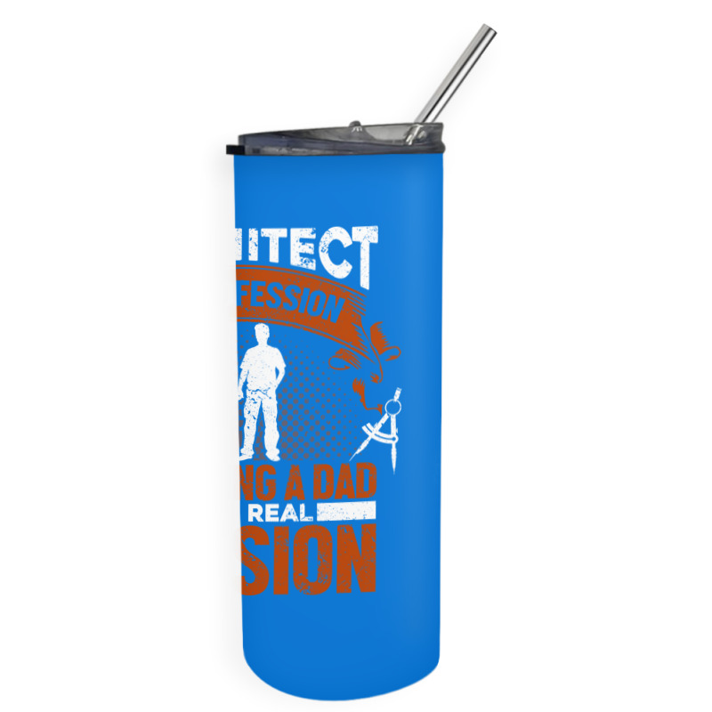 Architect Profession Architectural Design Blue Skinny Tumbler | Artistshot