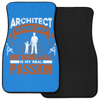 Architect Profession Architectural Design Blue Front Car Mat | Artistshot