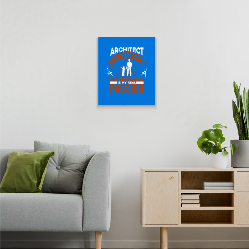 Architect Profession Architectural Design Blue Metal Print Vertical | Artistshot