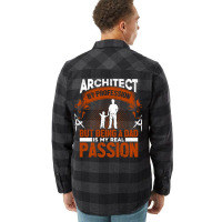 Architect Profession Architectural Design Blue Flannel Shirt | Artistshot