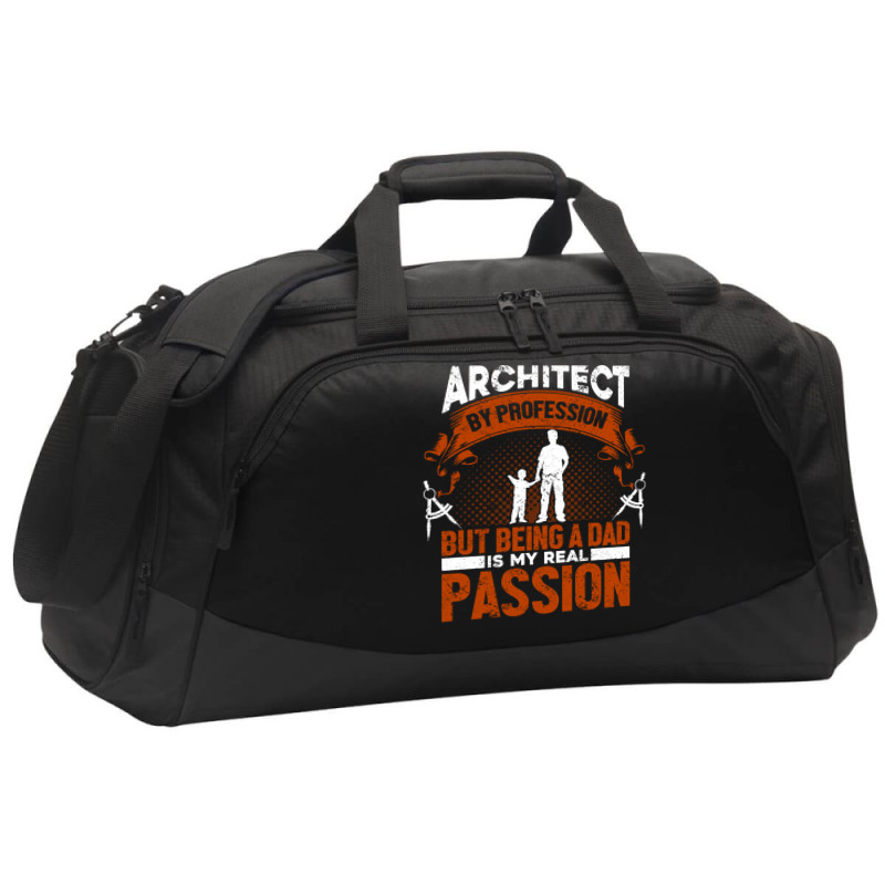 Architect Profession Architectural Design Blue Active Duffel | Artistshot