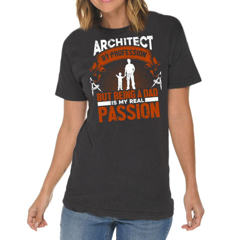 Architect Profession Architectural Design Blue Vintage T-shirt | Artistshot