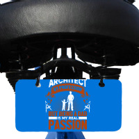 Architect Profession Architectural Design Blue Bicycle License Plate | Artistshot