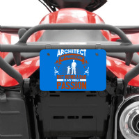 Architect Profession Architectural Design Blue Atv License Plate | Artistshot