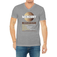 Mercury Facts Mercury Planet Space Lover V-neck Tee | Artistshot