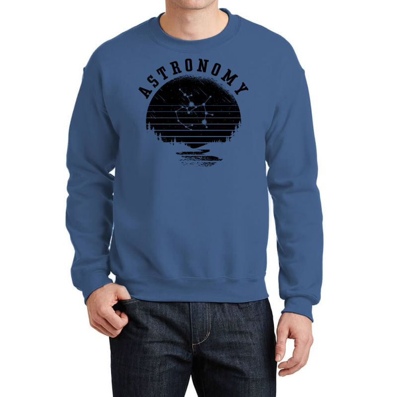 Astronomy Lovers Space Stars Universe Moon Planet Boy Crewneck Sweatshirt by thanetsadib | Artistshot