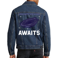 Spaghettification Awaits Black Hole Space Astronomy Men Denim Jacket | Artistshot