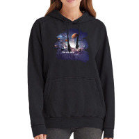 You Are Here Solar System Moon Space Girl Vintage Hoodie | Artistshot