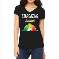 Funny Addict Stargazing Stargaze Girl Women's V-neck T-shirt | Artistshot