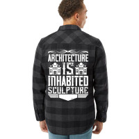 Architecture Is Inhabited Sculpture Funny Flannel Shirt | Artistshot