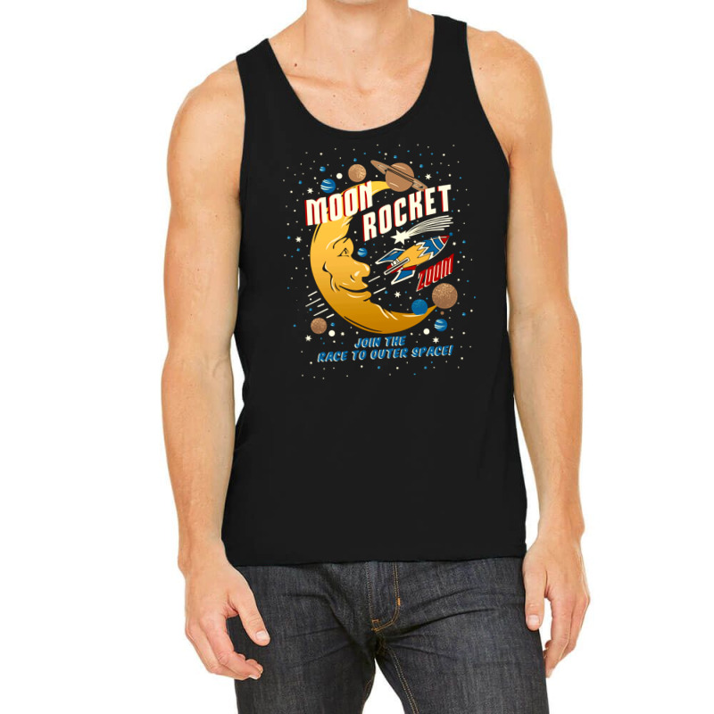 Moon Rocket Vintage Tank Top | Artistshot