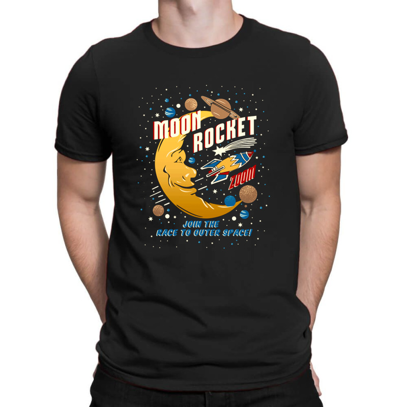 Moon Rocket Vintage T-shirt | Artistshot