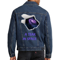 A Tear In Space Astronomy Aesthetic Men Denim Jacket | Artistshot