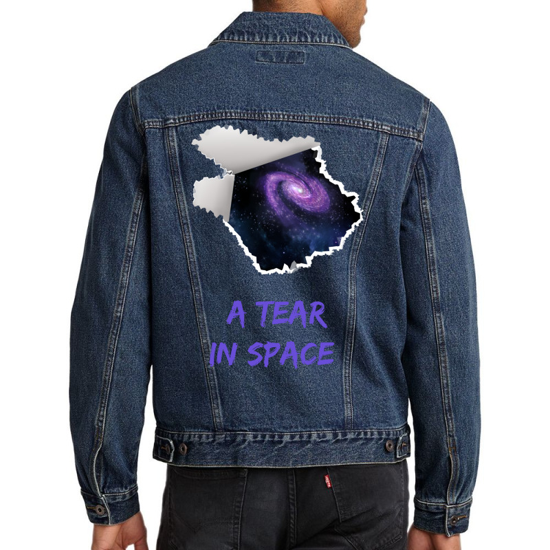 A Tear In Space Astronomy Aesthetic Men Denim Jacket | Artistshot