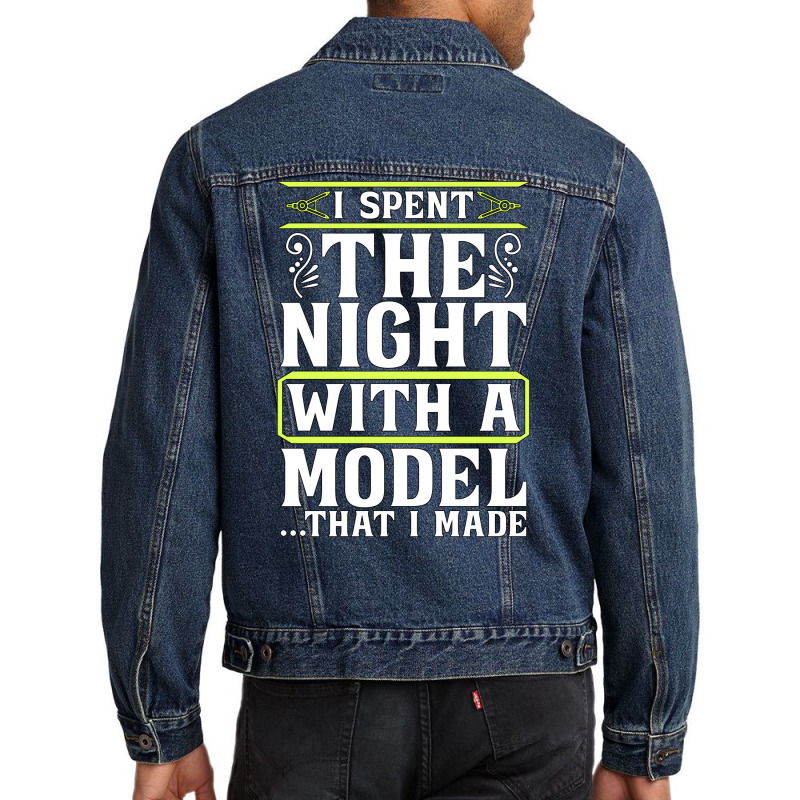 Architect Architects I Spent Night Architecture Funny Men Denim Jacket | Artistshot