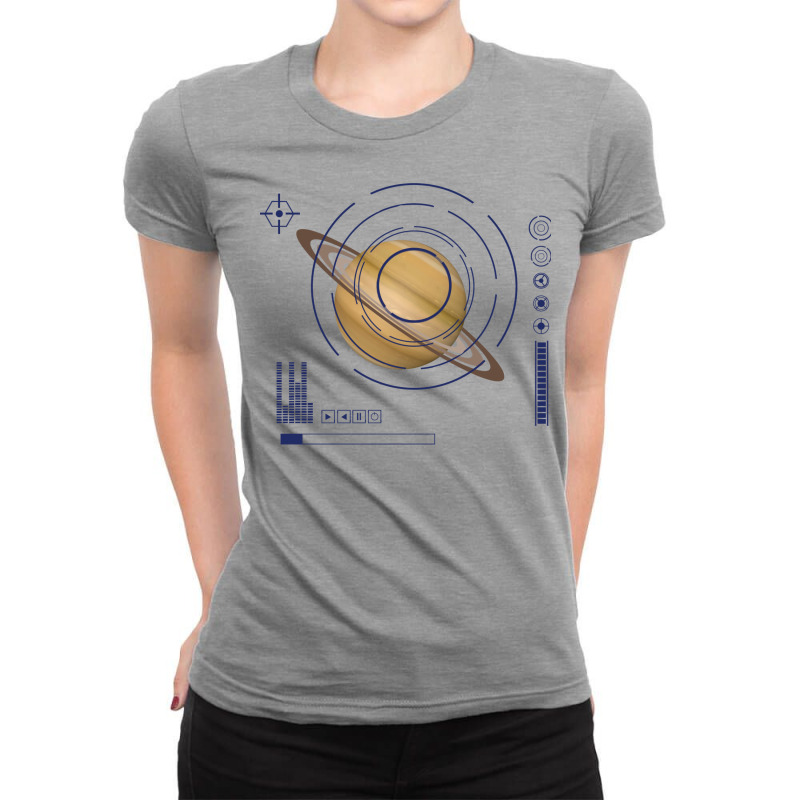 Saturn Exploration Space Travel Quote Ladies Fitted T-Shirt by seyaramemri1 | Artistshot