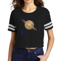 Saturn Exploration Space Travel Quote Scorecard Crop Tee | Artistshot