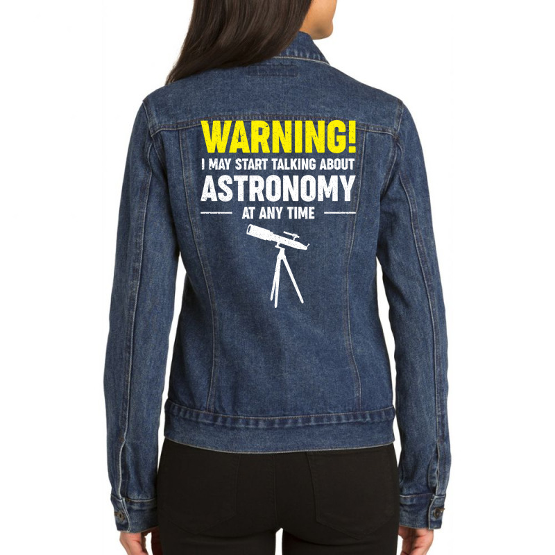 Astronomy I Space I Telescopic Motif Nostalgia Ladies Denim Jacket by levishcrecerl | Artistshot