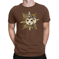 Astronomy Sun And Moon Watercolor Vintage T-shirt | Artistshot