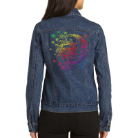 Astronomy Sun Moon Stars Ladies Denim Jacket | Artistshot