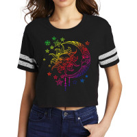 Astronomy Sun Moon Stars Scorecard Crop Tee | Artistshot