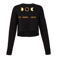 Annular Solar Eclipse Green Cropped Sweater | Artistshot