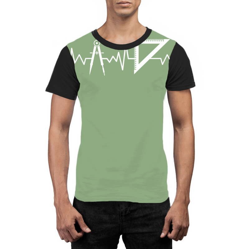 Proud Architect Heartbeat Life Tumblr Graphic T-shirt | Artistshot