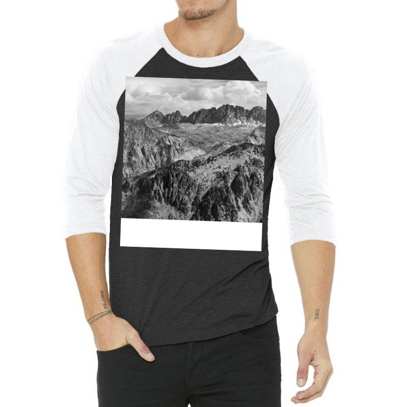 Black And White Landscape Girl 3/4 Sleeve Shirt | Artistshot