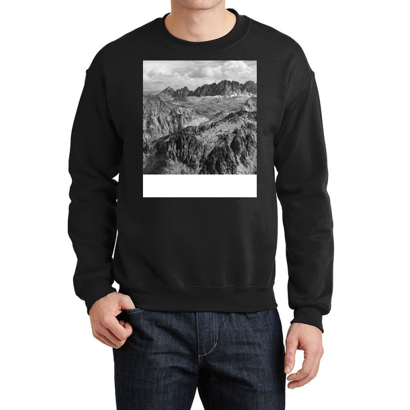 Black And White Landscape Girl Crewneck Sweatshirt | Artistshot