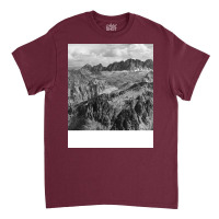 Black And White Landscape Girl Classic T-shirt | Artistshot