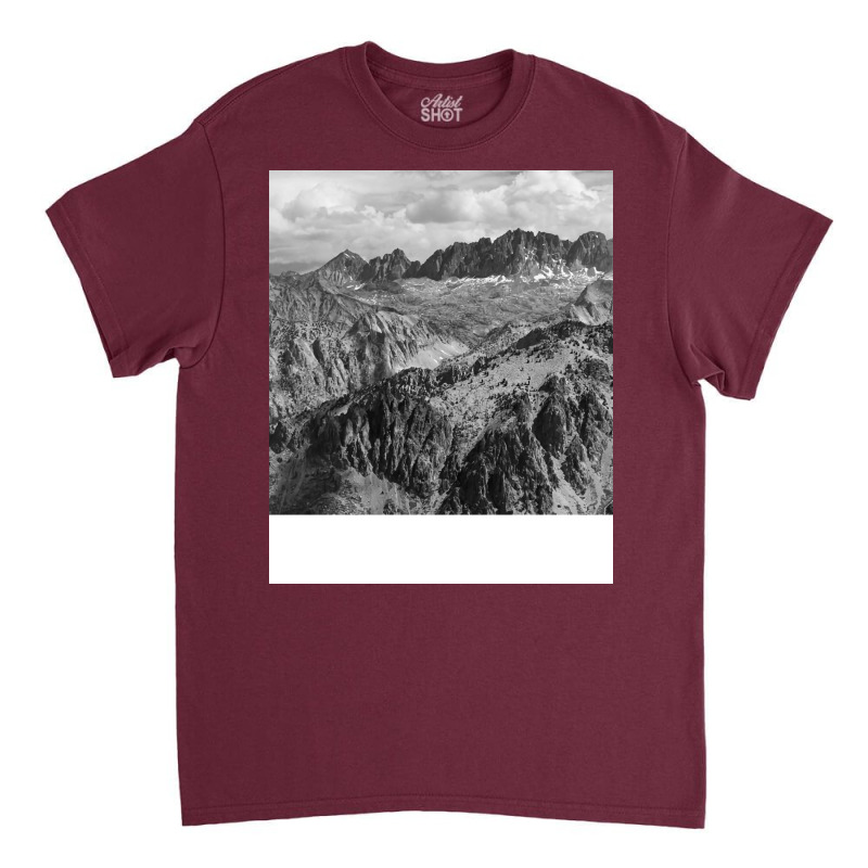 Black And White Landscape Girl Classic T-shirt | Artistshot