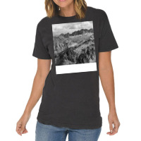 Black And White Landscape Girl Vintage T-shirt | Artistshot