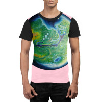 Green Terraformed Mars Oil Painting Yellow Graphic T-shirt | Artistshot