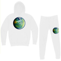 Green Terraformed Mars Oil Painting Yellow Hoodie & Jogger Set | Artistshot