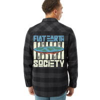 Flat Earth Society Earth Planet Space Lover Flannel Shirt | Artistshot