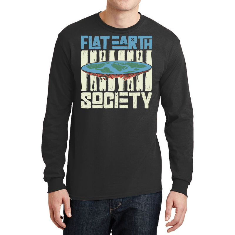 Flat Earth Society Earth Planet Space Lover Long Sleeve Shirts by ampamahira4 | Artistshot