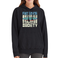 Flat Earth Society Earth Planet Space Lover Vintage Hoodie | Artistshot