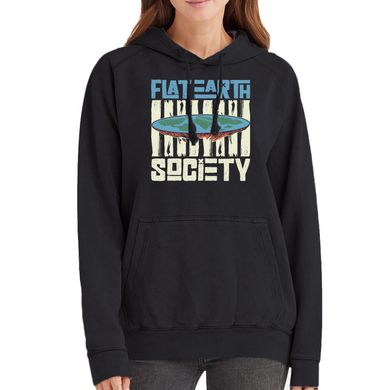 Flat Earth Society Earth Planet Space Lover Vintage Hoodie by ampamahira4 | Artistshot