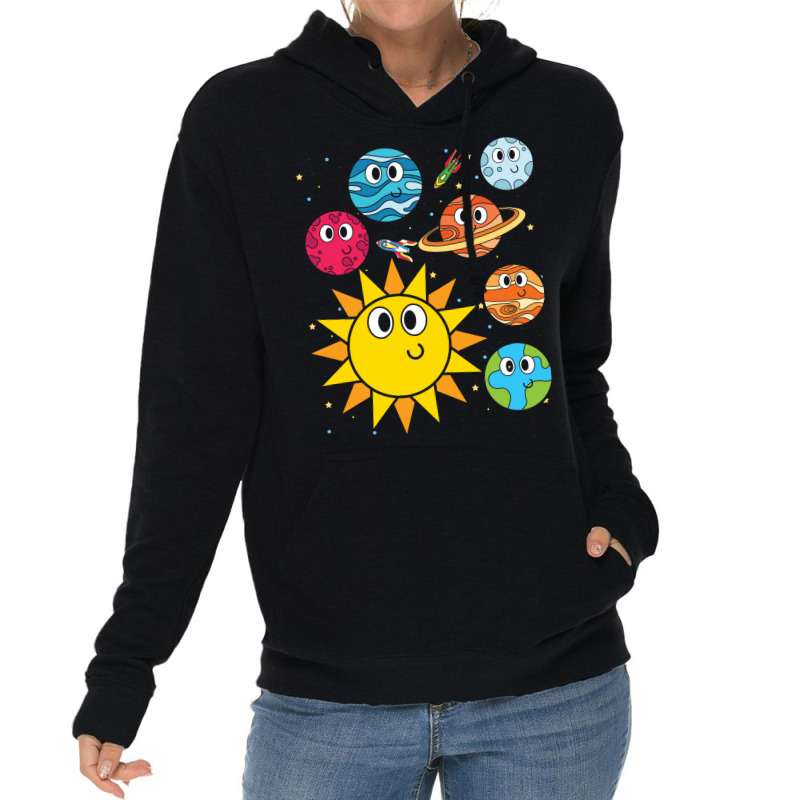 Astronomy Universe Space Scientist Cute Planets Love Lightweight Hoodie by thanetsadib | Artistshot