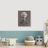 Frank Lloyd Wright Music Portrait Canvas Print | Artistshot