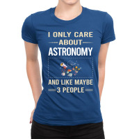 Funny 3 People Astronomy Funny Ladies Fitted T-shirt | Artistshot