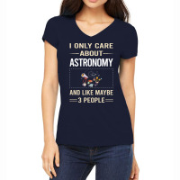 Funny 3 People Astronomy Funny Women's V-neck T-shirt | Artistshot