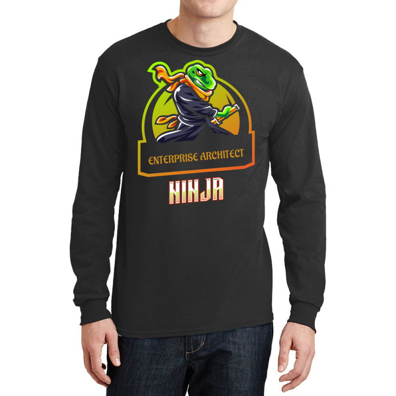 Enterprise Architect Ninja Retro Long Sleeve Shirts | Artistshot