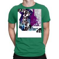 The Water City In Ecopop Graphics Map Collage Art Summer T-shirt | Artistshot