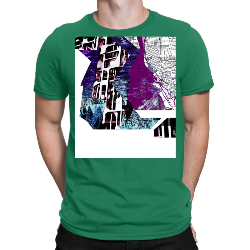 The Water City In Ecopop Graphics Map Collage Art Summer T-shirt | Artistshot