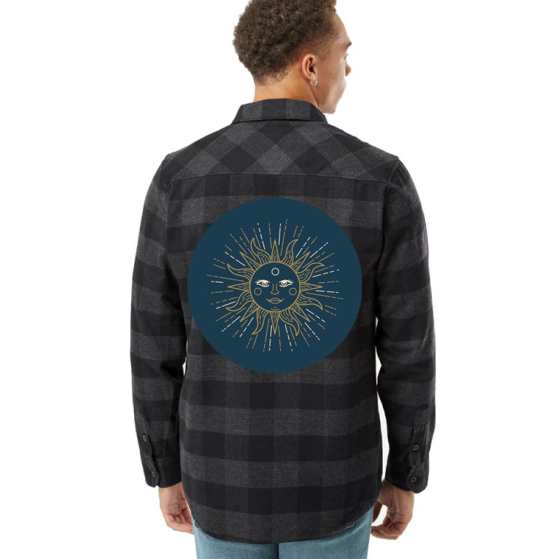 Astrology Sun Vintage Flannel Shirt by loudyihobiew | Artistshot