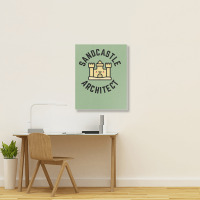 Sandcastle Architect Kids Design Boy Portrait Canvas Print | Artistshot